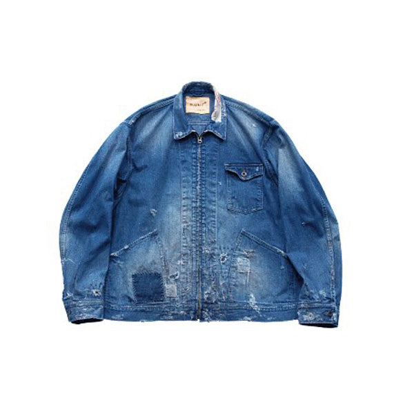 H.UNIT<br>H-JK049 Denim zip work jacket（Customize）