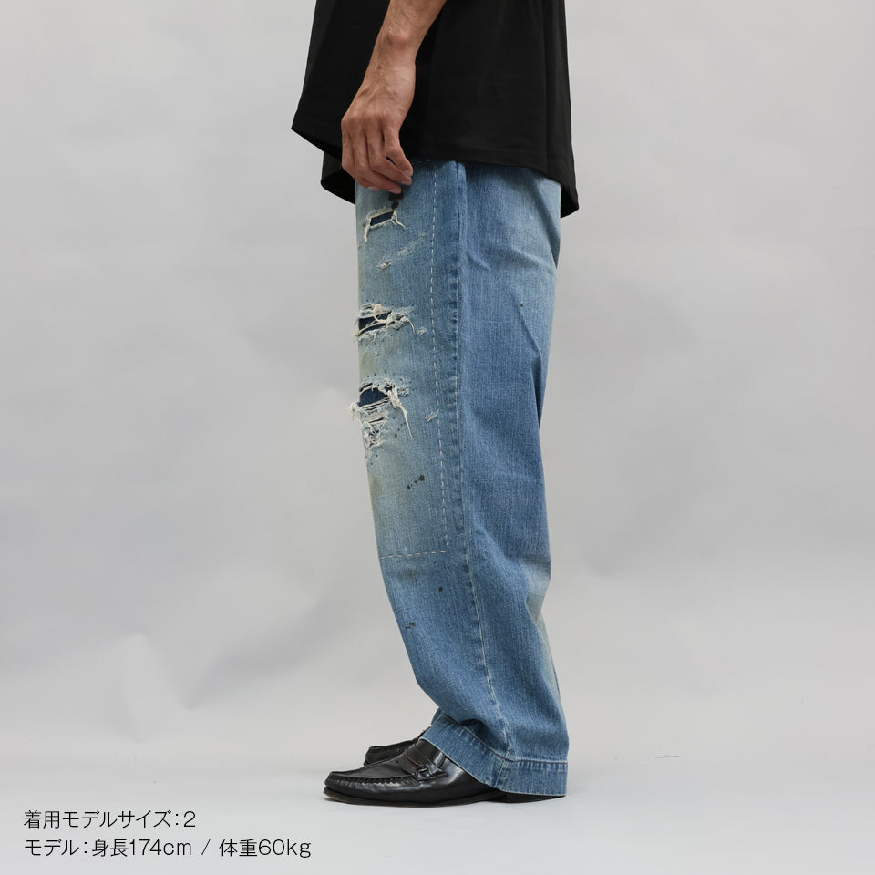 パンツ・ボトムスその他 HUECLOSET Fake Denim Stitch Pants パンツ・ボトムス / デニム 通販 | fakejam
